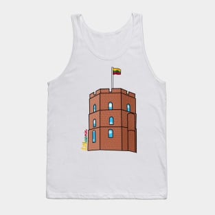 Vilnius Lithuania Castle Tower Tank Top